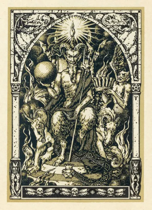 Gerahmter Druck : Satan am Sabbat Gerahmter Druck : Satan am Sabbat