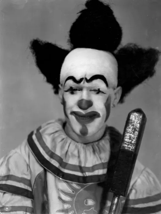 Gerahmter Druck : Angstvoller Klownschnitte Gerahmter Druck : Angstvoller Klownschnitte