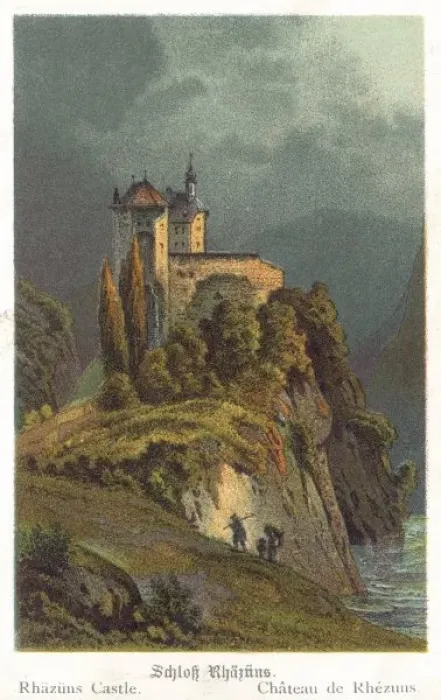 Gerahmter Druck : Schloss Rhazunß Gerahmter Druck : Schloss Rhazunß