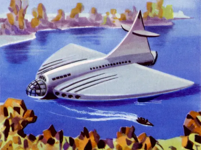 Gerahmter Druck : Raketen-Hydroplane Gerahmter Druck : Raketen-Hydroplane