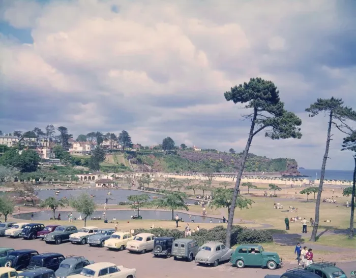 Gerahmter Druck : Meeresfrontansicht in Paignton, Devon Gerahmter Druck : Meeresfrontansicht in Paignton, Devon