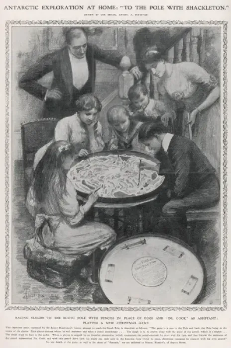 Gerahmter Druck : Shackleton / Brettspiel Gerahmter Druck : Shackleton / Brettspiel