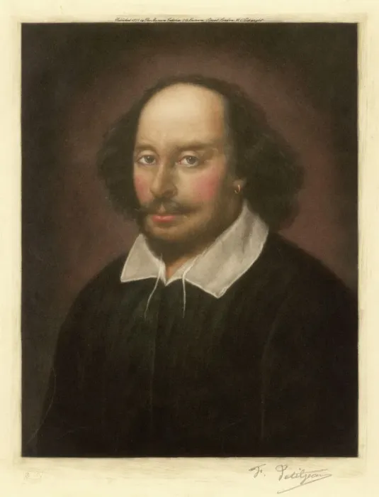 Gerahmter Druck : William Shakespeare / Von der Chandos Gerahmter Druck : William Shakespeare / Von der Chandos