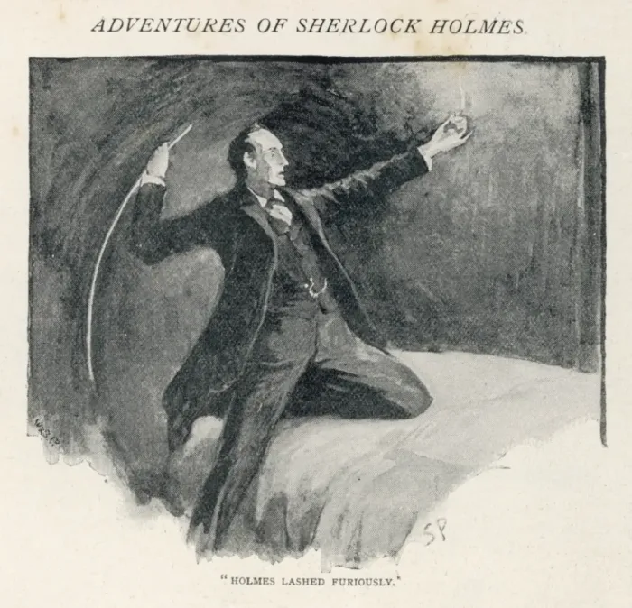 Gerahmter Druck : Sherlock Holmes ist wütend Gerahmter Druck : Sherlock Holmes ist wütend
