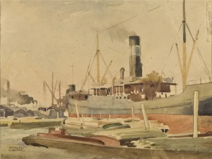 Gerahmter Druck : Schiffe im Hafen Gerahmter Druck : Schiffe im Hafen