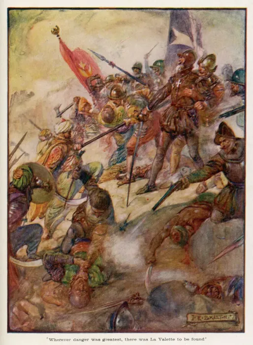 Gerahmter Druck : Eroberung von Malta 1565 Gerahmter Druck : Eroberung von Malta 1565