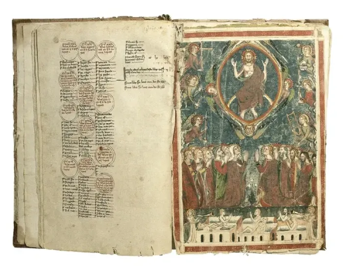 Gerahmter Druck : Die Siebenpartitas (Siebenteilgesetz), auch bekannt als Libro Gerahmter Druck : Die Siebenpartitas (Siebenteilgesetz), auch bekannt als Libro