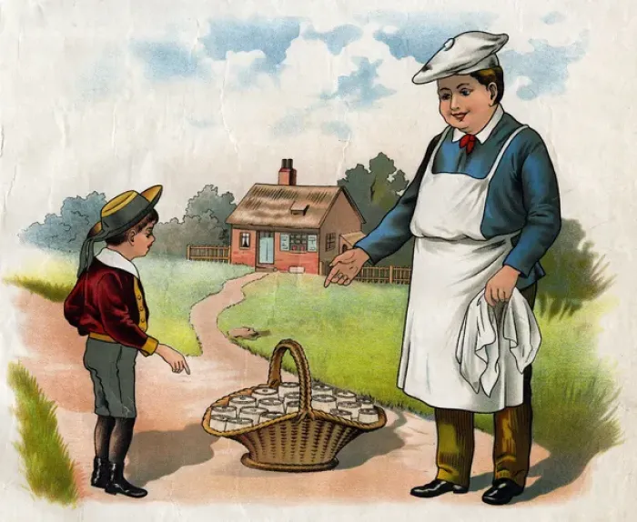 Gerahmter Druck : Einfacher Simons und der Pizzabäcker Gerahmter Druck : Einfacher Simons und der Pizzabäcker
