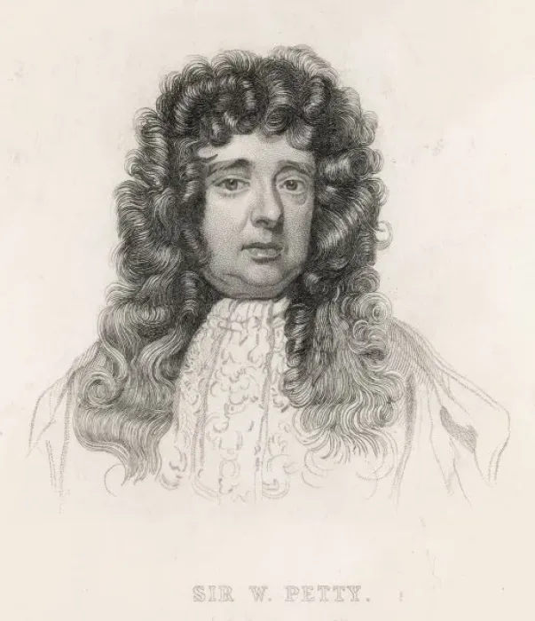 Gerahmter Druck : Herr Wilhelm Petty Gerahmter Druck : Herr Wilhelm Petty