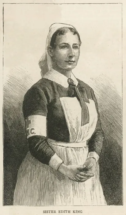 Gerahmter Druck : Schwester Edith King Gerahmter Druck : Schwester Edith King