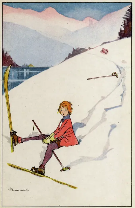 Gerahmter Druck : Ski-Verletzungsfall Gerahmter Druck : Ski-Verletzungsfall