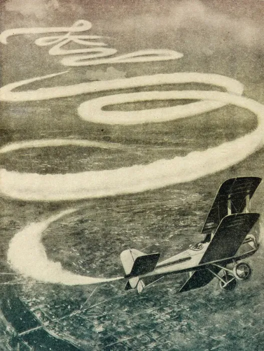Gerahmter Druck : Flugzeitschriftung 1922 Gerahmter Druck : Flugzeitschriftung 1922