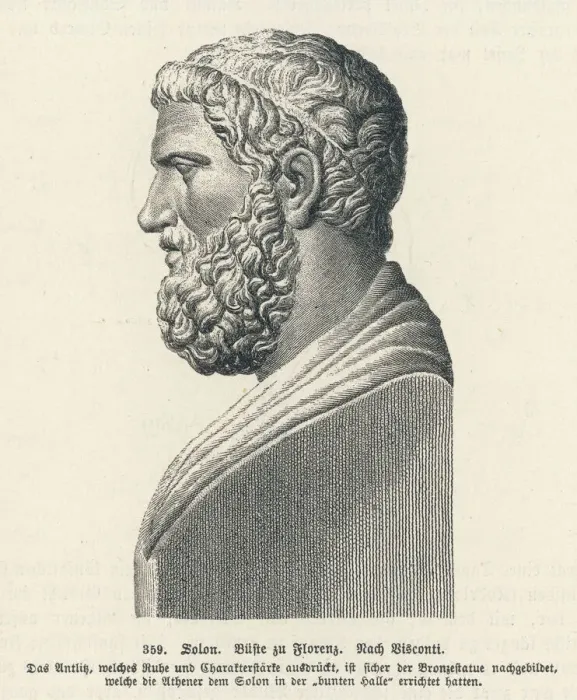Gerahmter Druck : Solon von Visconti Gerahmter Druck : Solon von Visconti