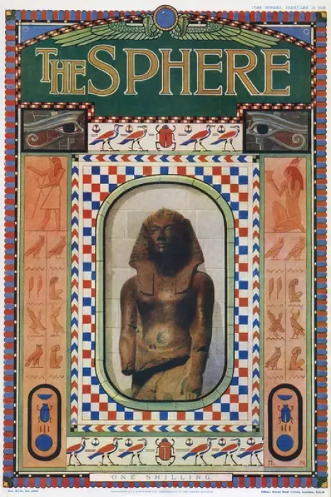 Gerahmter Druck : Die Kugel, Sonderausgabe Ägypten Tutanchamen, 1923 Gerahmter Druck : Die Kugel, Sonderausgabe Ägypten Tutanchamen, 1923