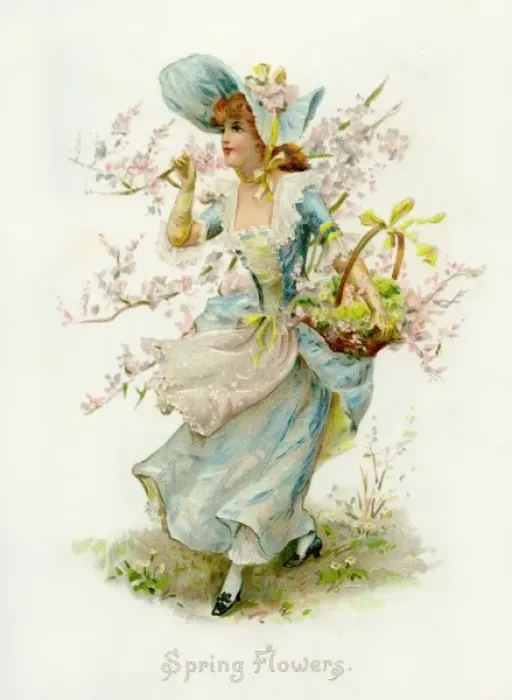 Gerahmter Druck : Frühlingsblumen