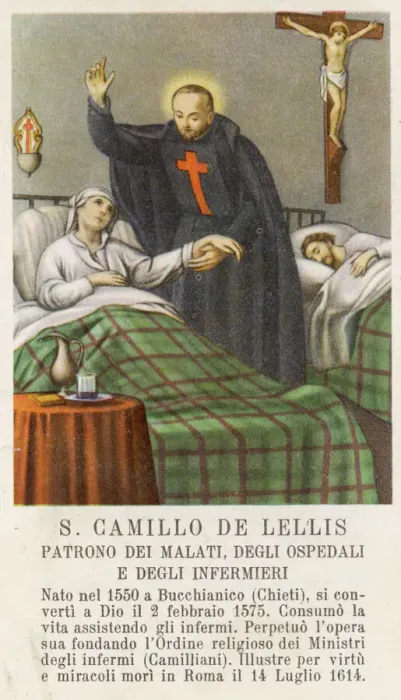 Gerahmter Druck : St. Camillus von Lellis Gerahmter Druck : St. Camillus von Lellis
