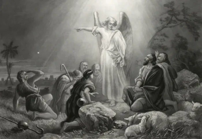 Gerahmter Druck : Der Stern von Bethlehem