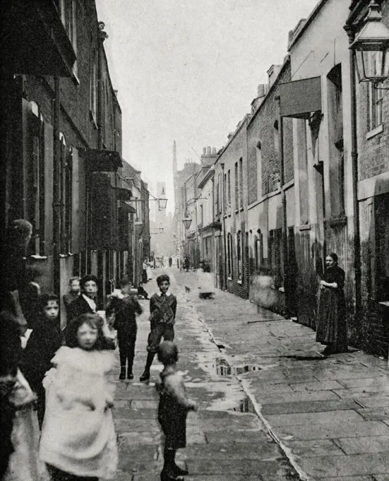 Gerahmter Druck : Die Straße im Wapping, Ostende vonLondon Gerahmter Druck : Die Straße im Wapping, Ostende vonLondon