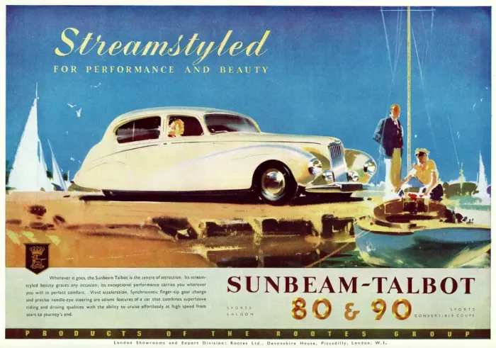 Gerahmter Druck : Sonnenstrahl-Talbot-Werbung Gerahmter Druck : Sonnenstrahl-Talbot-Werbung