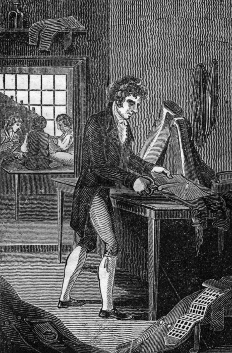 Gerahmter Druck : Schneider 1827