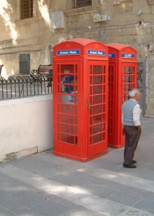 Gerahmter Druck : Telefonzellen in Malta Gerahmter Druck : Telefonzellen in Malta