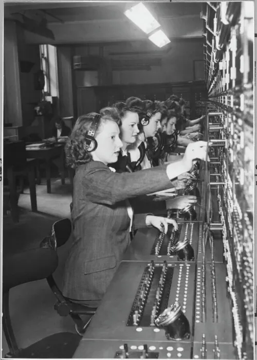 Gerahmter Druck : Telefonzweigstelle Gerahmter Druck : Telefonzweigstelle