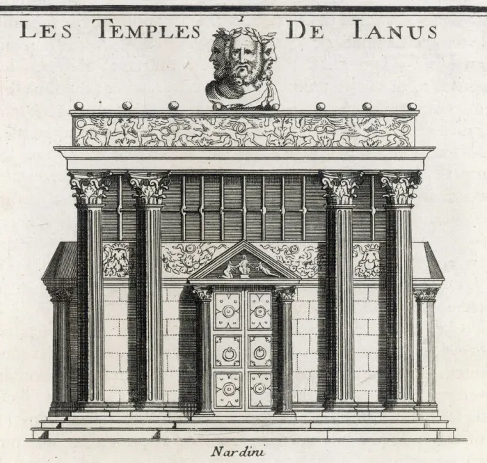 Gerahmter Druck : Tempel des Januß Gerahmter Druck : Tempel des Januß