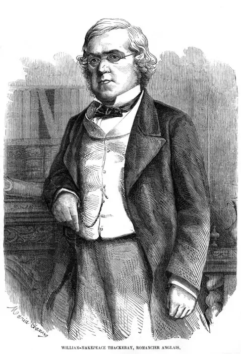 Gerahmter Druck : THACKERAY. William Makepeace Thackeray, Autor von Vanity Fair usw., Geburtstag: 1811-1863 Gerahmter Druck : THACKERAY. William Makepeace Thackeray, Autor von Vanity Fair usw., Geburtstag: 1811-1863