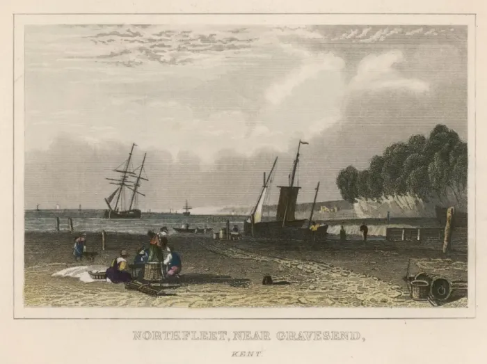 Gerahmter Druck : Themse / Nordfleet / Kent Gerahmter Druck : Themse / Nordfleet / Kent