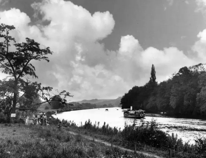 Gerahmter Druck : Die Themse in Pangbourne Gerahmter Druck : Die Themse in Pangbourne