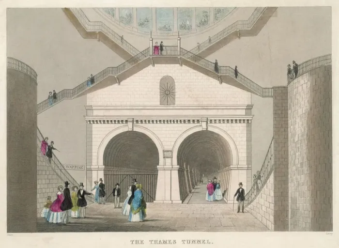 Gerahmter Druck : Eingang zum Thames-Tunnel Gerahmter Druck : Eingang zum Thames-Tunnel