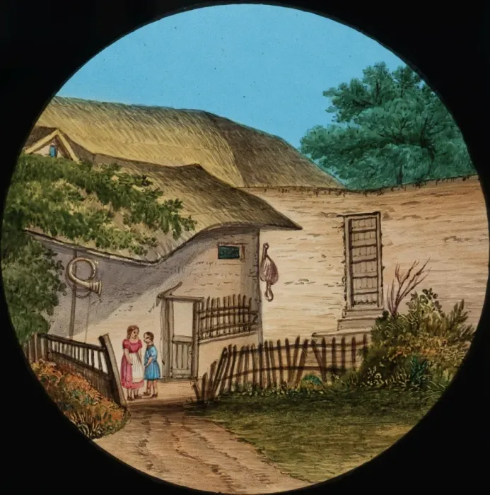 Gerahmter Druck : Dachgesindehaus