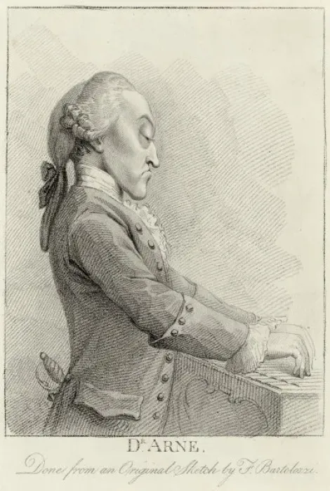 Gerahmter Druck : Thomas Augustinus Arné Gerahmter Druck : Thomas Augustinus Arné