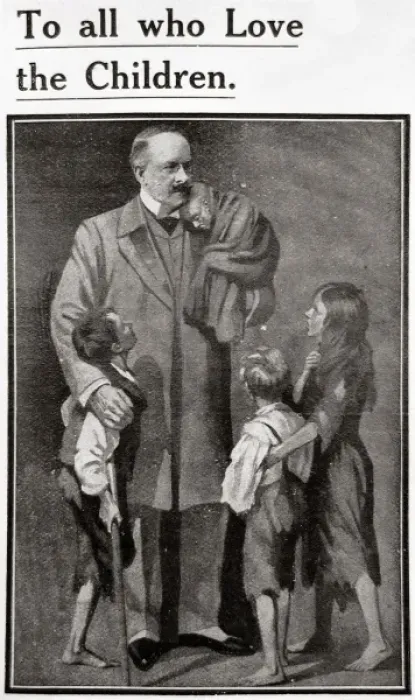 Gerahmter Druck : Thomas Barnard und Kinder Gerahmter Druck : Thomas Barnard und Kinder