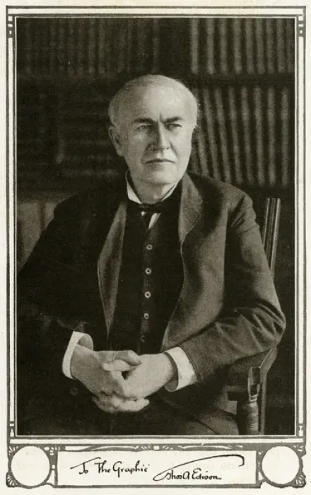 Gerahmter Druck : Thomas Edison Gerahmter Druck : Thomas Edison