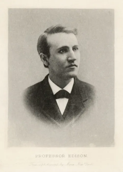 Gerahmter Druck : Thomas Edison / Mora, NY Gerahmter Druck : Thomas Edison / Mora, NY