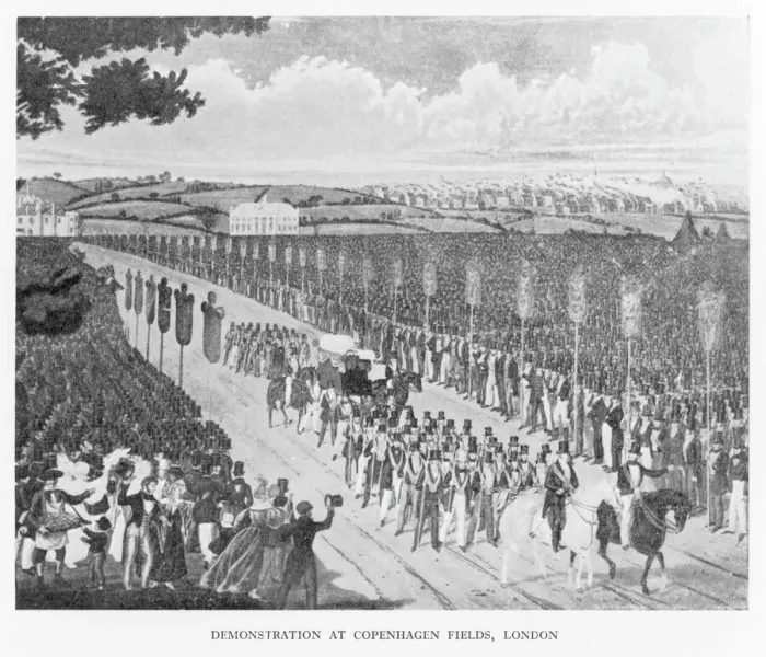 Gerahmter Druck : Tolpuddle-Demonstrations Gerahmter Druck : Tolpuddle-Demonstrations