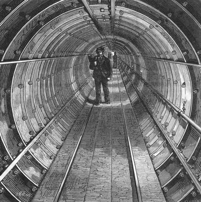 Gerahmter Druck : Die Turm-U-Bahn