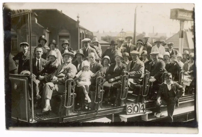 Gerahmter Druck : Strassenbahn in Blackpool Gerahmter Druck : Strassenbahn in Blackpool