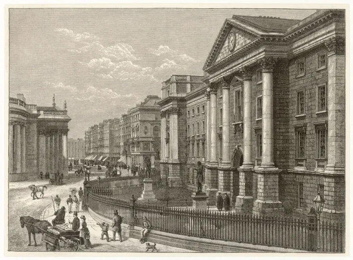 Gerahmter Druck : Trinitätskolleg Dublin Gerahmter Druck : Trinitätskolleg Dublin