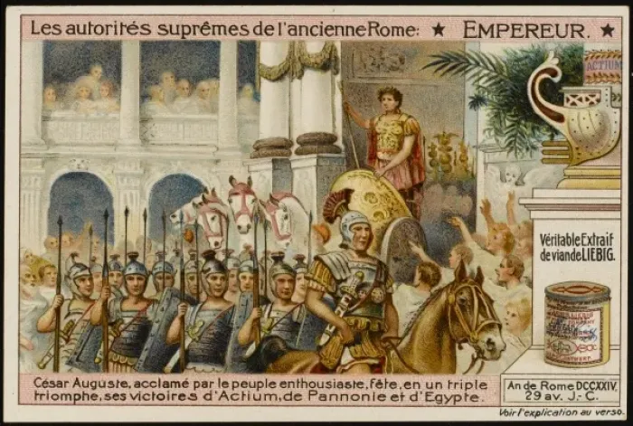 Gerahmter Druck : Sieg des Augustus