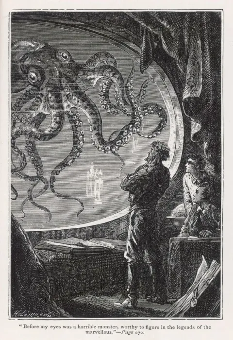 Gerahmter Druck : Unter dem Meer in Verne Gerahmter Druck : Unter dem Meer in Verne