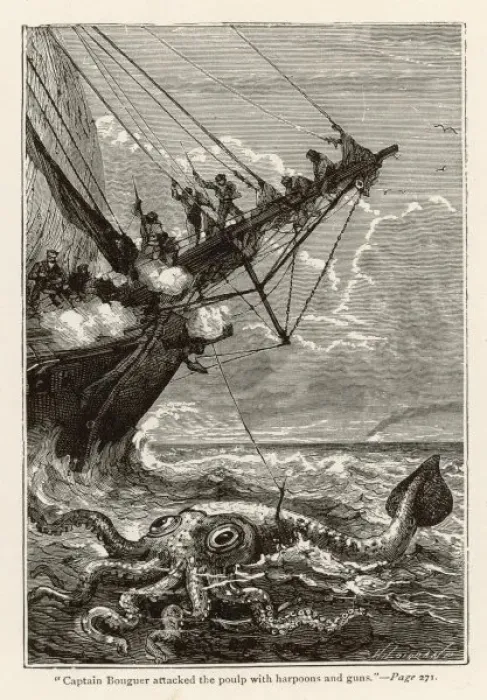 Gerahmter Druck : Unter dem Meer (in Verne) Gerahmter Druck : Unter dem Meer (in Verne)