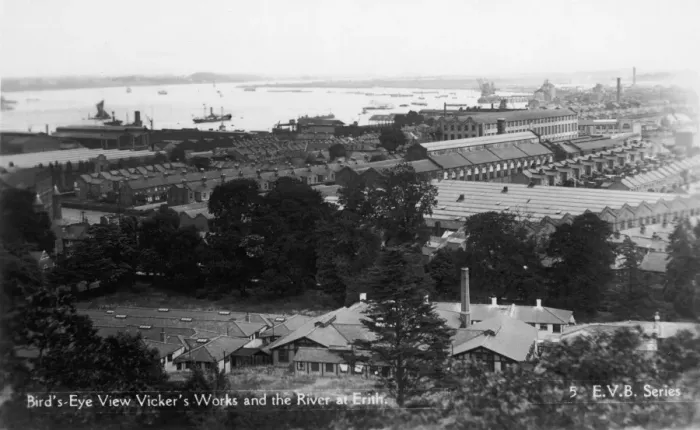 Gerahmter Druck : Vickers Werke, Erith Gerahmter Druck : Vickers Werke, Erith