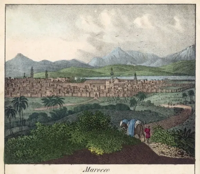Gerahmter Druck : Blick auf Marrakesch Gerahmter Druck : Blick auf Marrakesch