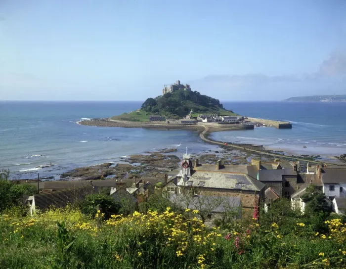 Gerahmter Druck : Blick auf St Michael's Mount, Cornwall Gerahmter Druck : Blick auf St Michael's Mount, Cornwall