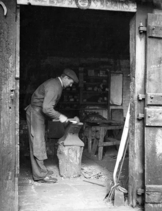 Gerahmter Druck : Dorf Schmiede Gerahmter Druck : Dorf Schmiede