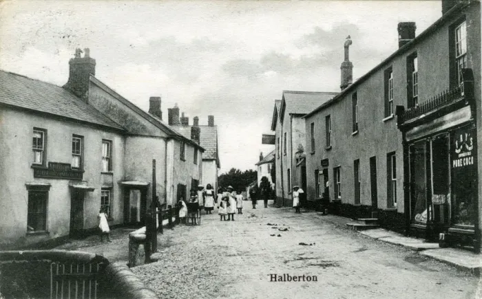 Gerahmter Druck : Die Siedlung, Halberton, Devon