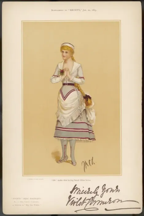 Gerahmter Druck : Violette Kameron, Schauspielerin Gerahmter Druck : Violette Kameron, Schauspielerin
