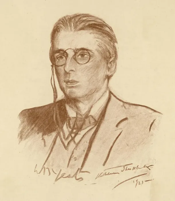Gerahmter Druck : W.B.Yeats / Ernest Shackleton Gerahmter Druck : W.B.Yeats / Ernest Shackleton